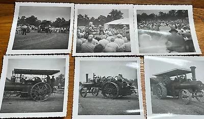 6 Vintage Photographs Steam Engine Show / Steam Tractor Circa 1960 • $40