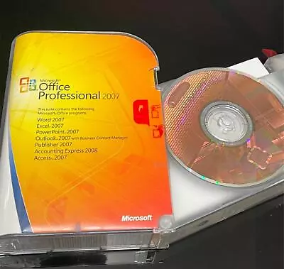 Microsoft Office 2007 Professional Full English Retail Version MS Pro • $29.70