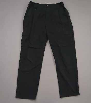 5.11 Tactical Pants Mens 38x34 (36x33) Black Cargo Utility Rip Stop • $23.89