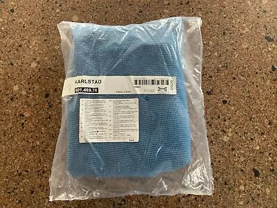 NEW IKEA KARLSTAD Footstool Ottoman Cover Slipcover - Korndal Blue *Sealed Bag* • £46.54