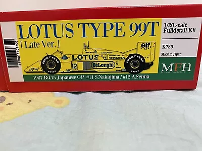1/20 Model Factory Hiro MFH Lotus 99T GP Grand Prix F1 Studio27 Tamiya Senna • $420