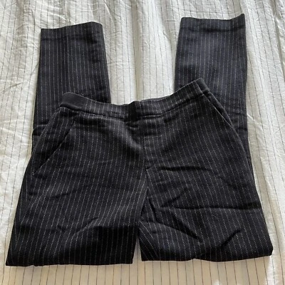 $20 • Buy Uniqlo Pin Stripe Wool Smart Ankle Pants Navy Size XS
