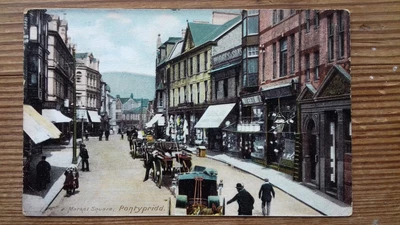 £4.99 • Buy Market Square PONTYPRIDD  GLAMORGAN Postcard Wales