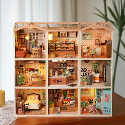 Rolife Super Store Kits Plastic Building Toys For Xmas Gifts DIY Miniature House • $289.99