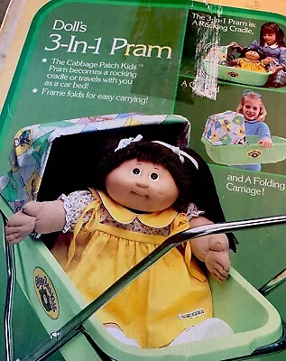 Vintage Cabbage Patch Kids Coleco 1980s  Doll Stroller Pram Baby Buggy Unused • $85