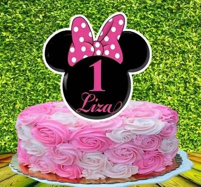 Disney Minnie Mouse (Head) Cake Topper • $10.50