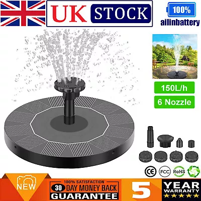 Solar Powered Fountain Water Pumps Floating Garden Pond Pool Fish Tank Bird Bath • £8.99