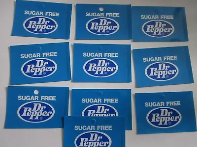 Vintage Lot 10 Soda Machine Plastic Inserts Sugar Free DR. PEPPER • $14.99