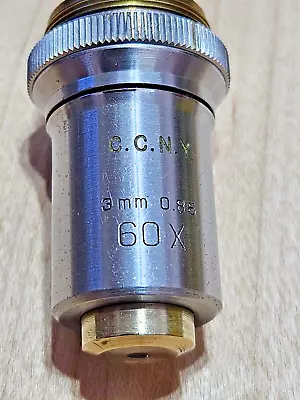 Bausch & Lomb 60X 0.85 Microscope Objective Cat. 31-10-35-01 Balcoted • $74