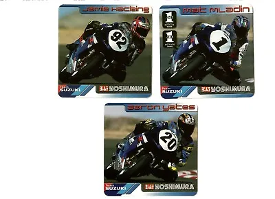 Vintage Stickers 2001 Yoshimura Suzuki Superbike AMA GSXR Mladin Yates Pridmore • $5.99