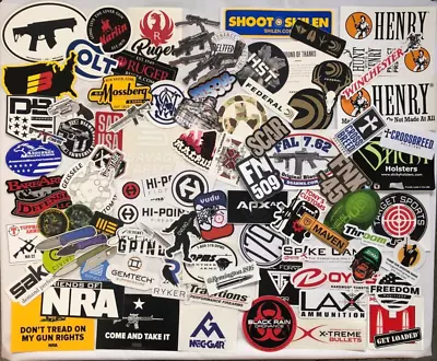 90 Gun Show Stickers Decals Fn Colt Ruger Magpul Sar Mossberg Maxim Henry -more! • $0.99