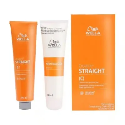 WELLA STRAIGHT (C) Permanent Straight System Hair Straightening Cream 100+100ml • $39.59