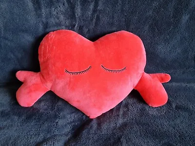 £7.99 • Buy Valentine's Day Red Heart Cushion Gift For Her/Him Romantic Love Plush Pillow 