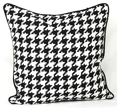 £3.65 • Buy AR'S 100% Cotton Luxury Cushion Covers Design Black & White Pattern Size 18x18  