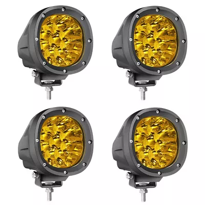 Pair 4 Inch 144W LED Driving Lights Round Spot Headlights Offroad HID 12V • $109.99