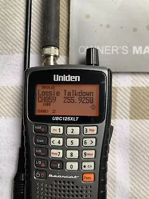 Uniden UBC-125XLT 500 Channel Handheld Airband Scanner. • £115