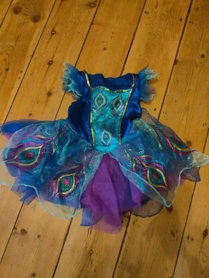 £4.99 • Buy Girls Peacock Fairy Dressing Up Dress With Wings Age3-5 Years