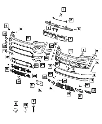 Genuine Mopar Adaptive Cruise Control Bracket 68312749AA • $43.03