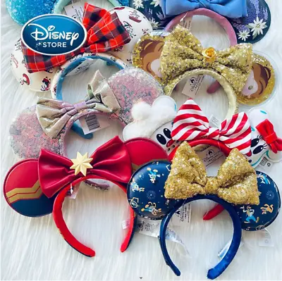 145 Styles Disney Parks Bow Mickey Bow Minnie Mouse Ears Collection Headband • £8.99