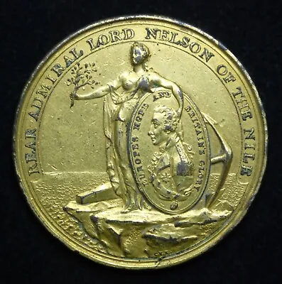 1798 Great Britain - Davison's Nile Medal - Gilt Bronze • $725.51