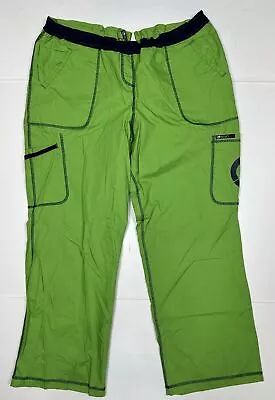 Ecko Red Unisex Green Scrub Pants Size 2XL Drawstring Pockets Medical Nurse • $12.65