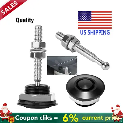 2X Push Button Quick Release Hood Bonnet Pins Lock Clip Car Bumper Latch Kit • $7.99