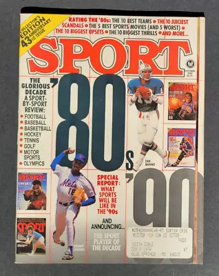 Oct 1989 SPORT Magazine GOODEN MAGIC Montana TYSON Harry CARAY Marino HURRICANES • $5.25