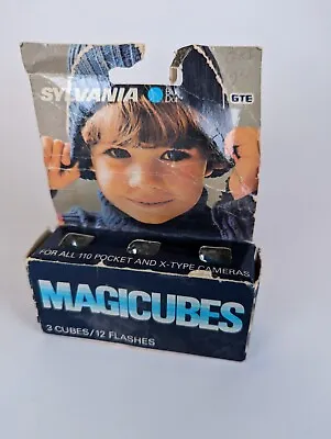 GTE Sylvania Magicubes Vtg Cubes For 100 Pocket Camera 1970s Flash Photography • $14