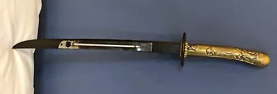 Vintage Bronze Japanese Samurai Katana Sword W/Engraved Handle Thermometer • $94.99