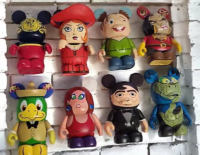 Lot Of 8 Disney Vinylmation 3  Mixed Figures Redhead Tiki Hunchback DCL • $29.98