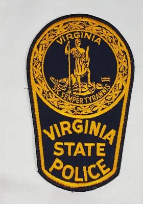 $3.99 • Buy Virginia Va State Trooper Police Shoulder Patch Uniform Take Off (dark Yellow)