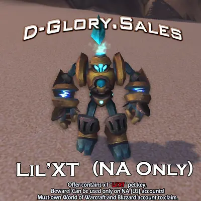 World Of Warcraft - Lil'XT Pet (NA ONLY / Product Key) • $18.99
