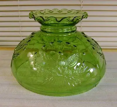 NOS  Vintage Green 10  Glass Shade - Eagle Pattern. Fits Aladdin Rayo B & H + • $65