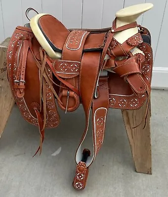 15  MEXICAN CHARRO SADDLE MONTURA CHARRA PARA CABALLO Horse Charro Gear • $679.99