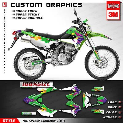 $130.95 • Buy KLX250 Graphics MX Decal Sticker Kit For KLX 250 300 S D-Tracker X 2008-2022