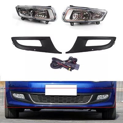 1 Set Fit For VW POLO 2011 2012 2013 Front Grille + Fog Light With Wire Kit • $109.23