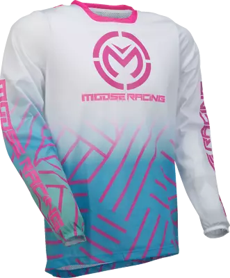 Moose Racing 2024 Sahara Offroad MX Jersey Pink/Blue/White • $54.95
