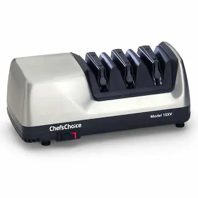 *1-Pack* Chef'sChoice Trizor Electric Knife Sharpener Brushed Metal 15XV • $129.99