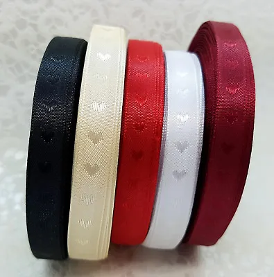 Hearts Love Valentines Wedding Rings Ribbons # Sold By Meter #  • £1