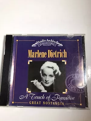 Marlene Dietrich A Touch Of Paradise CD • $4.95