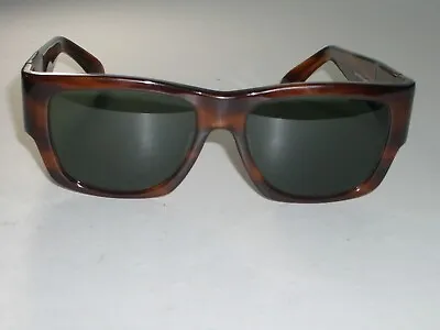 Vintage B&l Ray-ban W0947 Thick Acetate Tortoise G15 Nomad Wayfarer Sunglasses • $337.49