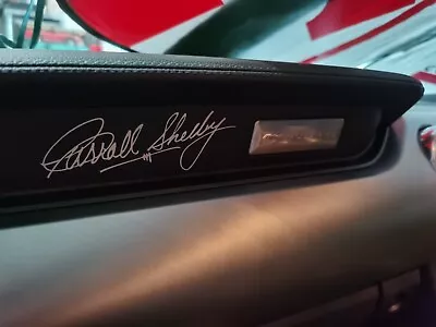 $23 • Buy ####Carroll Shelby Signature Decal For Interior Or Exterior Silver Ford Mustang#