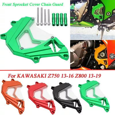 Front Sprocket Cover Chain Guard Accessories For KAWASAKI Z750 13-16 Z800 13-19 • £32.86