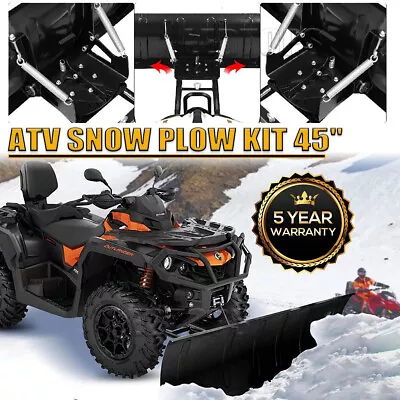 Snow Plow Kit 45''inch Steel Blade Complete Universal Mount Package Fits ATV UTV • $369.99