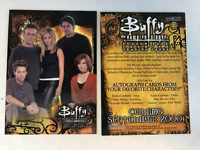 CHEAP PROMO CARD: BUFFY THE VAMPIRE SLAYER SEASON 4 Inkworks 2000 #WW2000 • $3.50