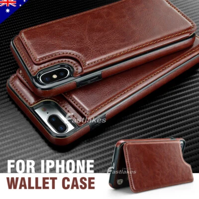 $10.95 • Buy Flip Leather Wallet Case Shockproof Cover For IPhone 14 13 12 Pro Max 11 XS XR