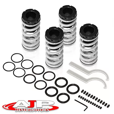 Adjustable Sleeve Coilover Springs Lowering SILV For 1993-1999 VW Jetta Golf MK3 • $37.99