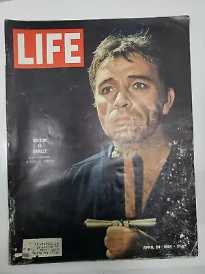 APR 24 1964 LIFE MAGAZINE RICHARD BURTON ARNOLD PALMER'S 4TH MASTERS Adds Coupon • $10.98