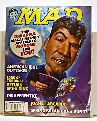 Mad Magazine April 2004 Issue #440 Simon Cowell Protective Cover • £3.30
