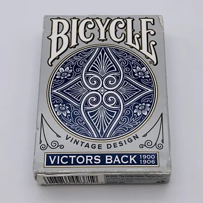 Bicycle Victors Back Vintage Design Blue Playing Cards 1900-1906 - New • $11.97